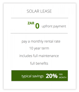 SME solar lease finance model