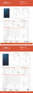 Hareon Solar PV Panel specifications