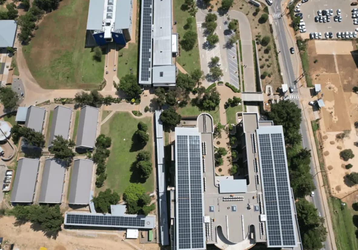 Eduvos Midrand Campus rooftop solar installation