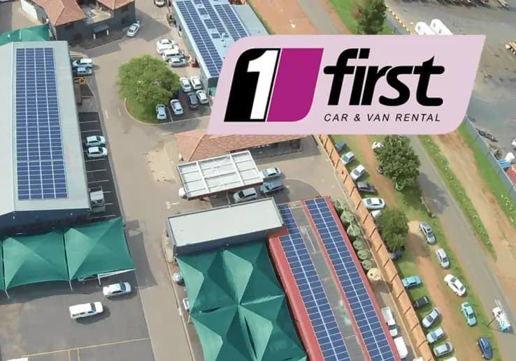 First Car Rental commercial rooftop solar
