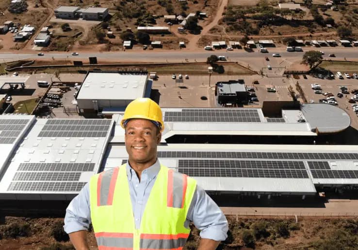 Mphepu Plaza solar installation
