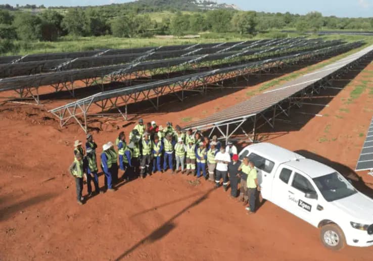 Stibium Mine 5MW ground-mount solar installation