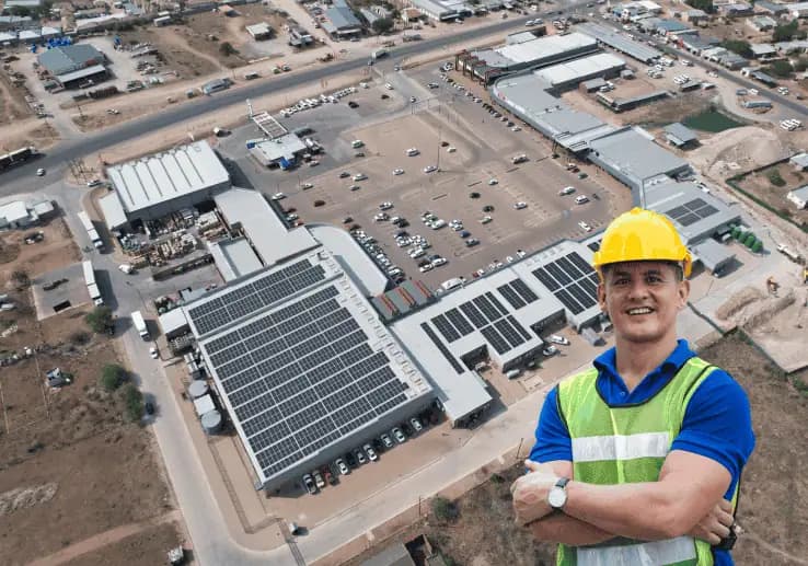 Zebediela Plaza rooftop solar installation