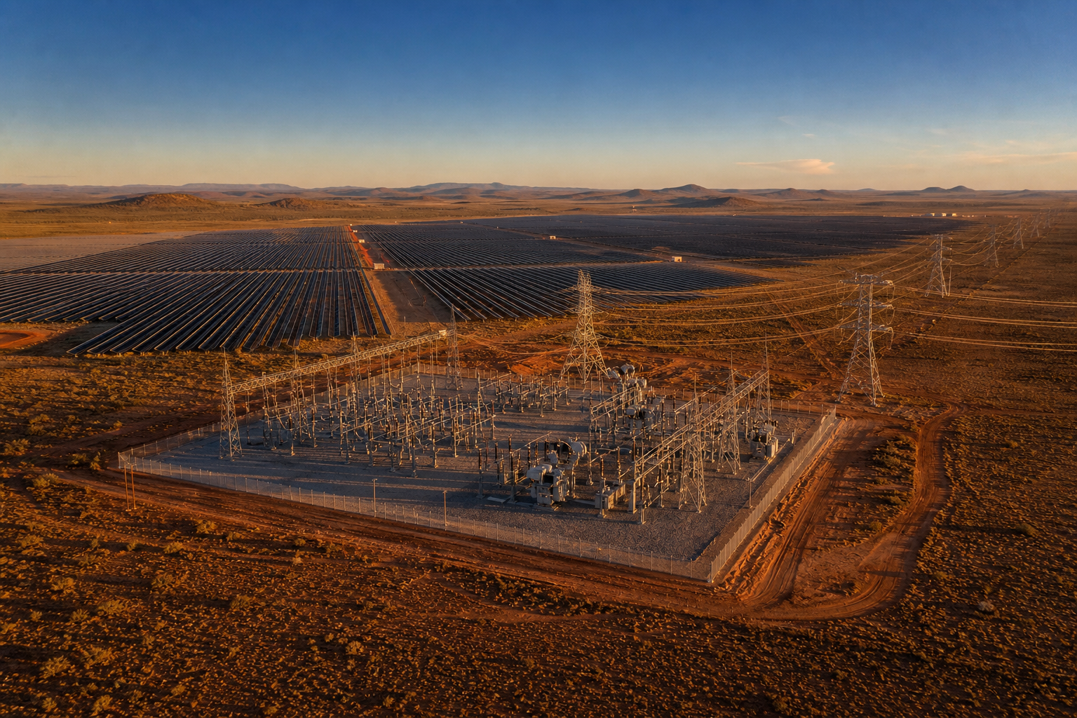 Editorial cover image for SolarAfrica's 1 GW SunCentral Complex Is Now the Wheeling-at-Scale Stress Test Every C&I Buyer Must Use to Reprice Northern Cape Grid-Access Risk: What a 342 MW First Phase, Three Staged 114 MW Sub-Projects, and a 2029 Delivery Target Mean for Transmission Corridor Saturation, Connection Queue Sequencing, and Long-Term PPA Bankability